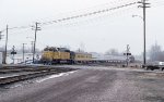 UP 4300 with UP Roadrailer test train